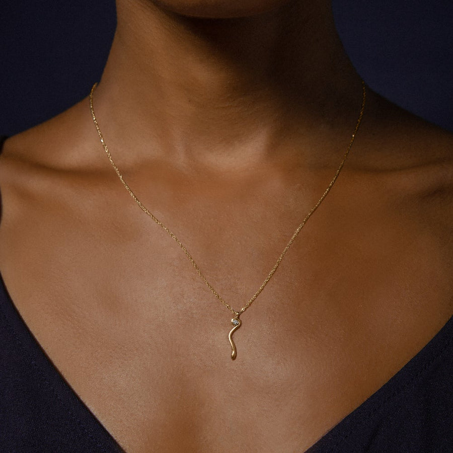 DIAMOND SNAKE NECKLACE