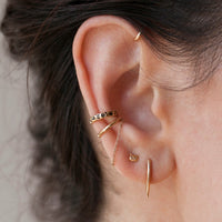 Itty Bitty Kitty Studs- 14k gold