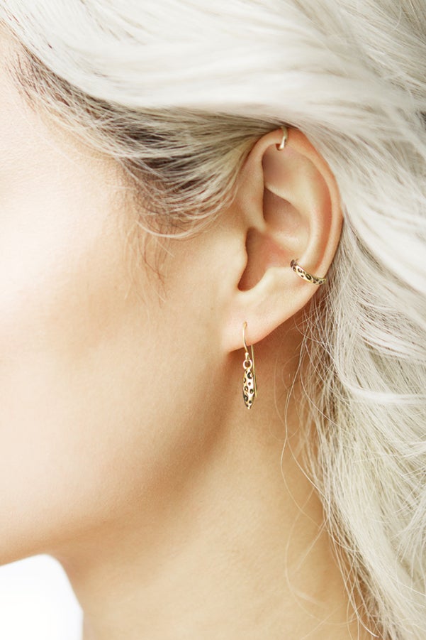 LEOPARD NAVETTE EARRINGS
