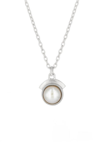 PEARL DREAM SEQUINS NECKLACE- SILVER