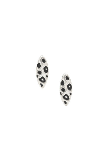 Snow Leopard Cat Eye Studs