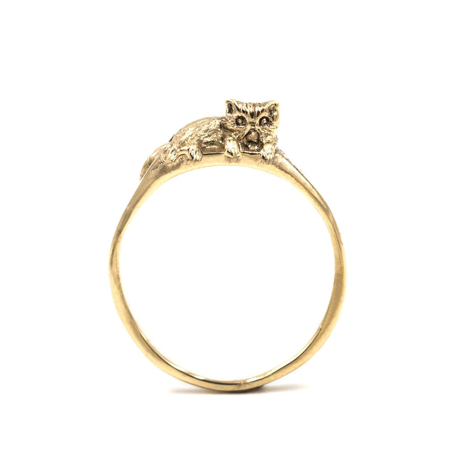 Ponyo Persian Cat Ring 14k