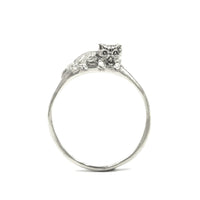 Ponyo Persian Cat Ring Silver