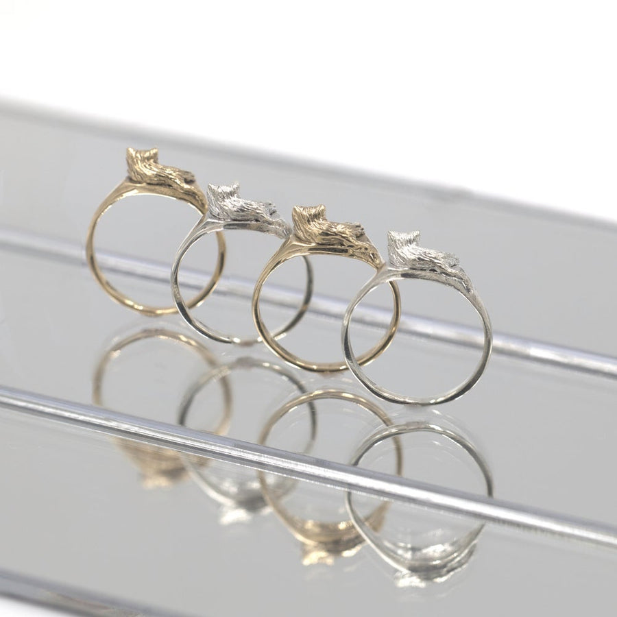 Ponyo Persian Cat Ring 14k
