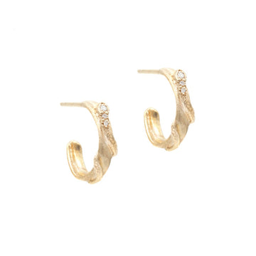 Diamond Slither Hoops