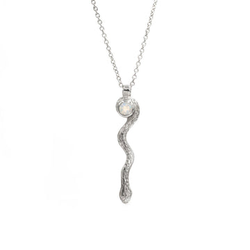 Silver Moonstone Charmer Necklace