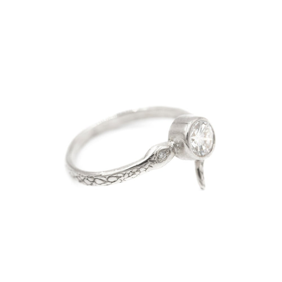 Diamond Petite Boa Ring- 14k White Gold
