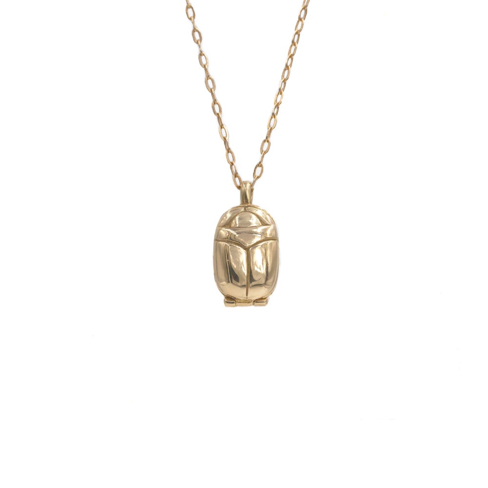 Scarab Locket Necklace