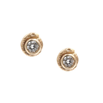 Tiny Diamond Ouroboros Studs